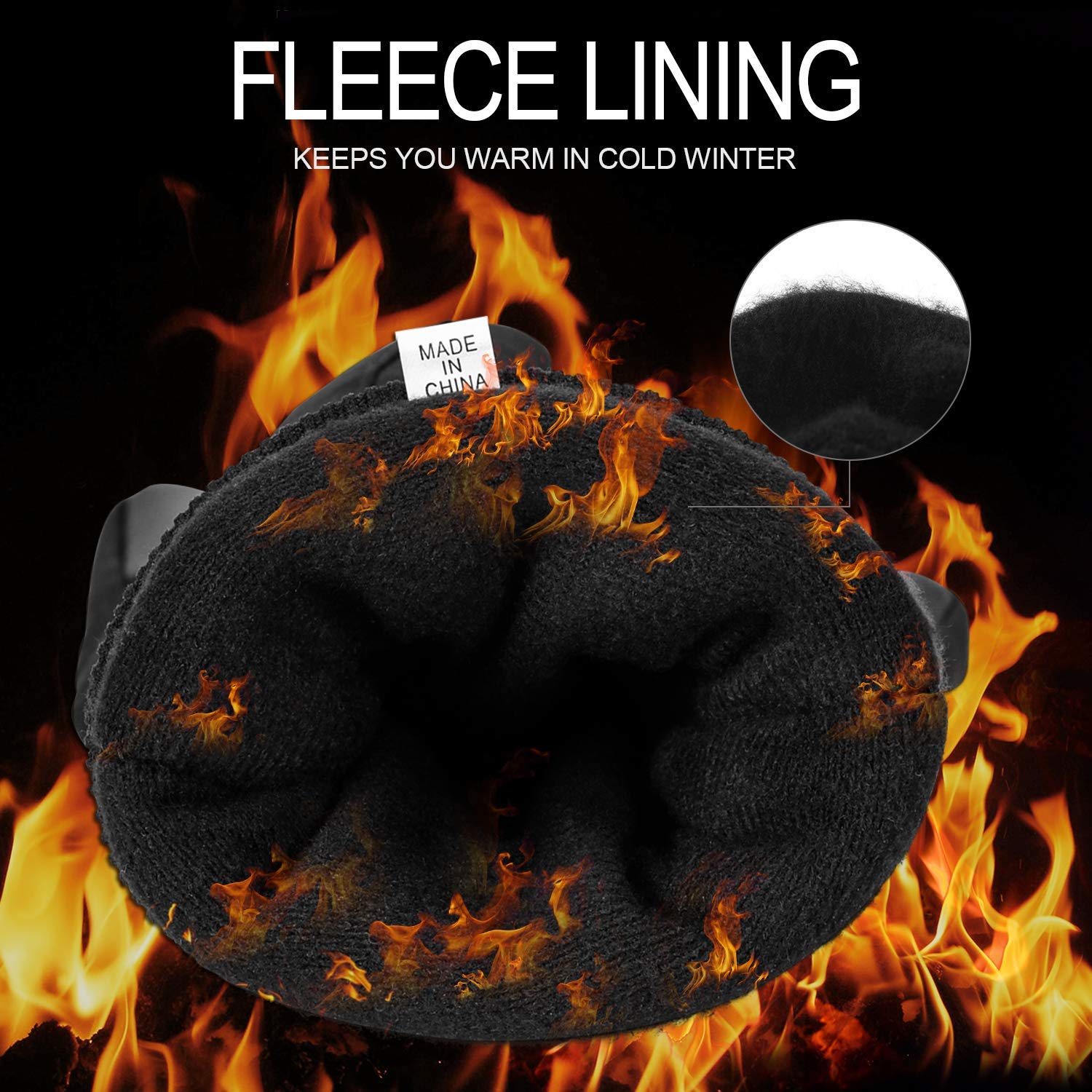 Yobenki Thermal Gloves -22℉ Coldproof Ski Glove Touchscreen Gloves 3M Thinsulate Anti Slip Warm Winter Glove for Men Women Snowboarding Cycling Running Hiking Outdoor Sports