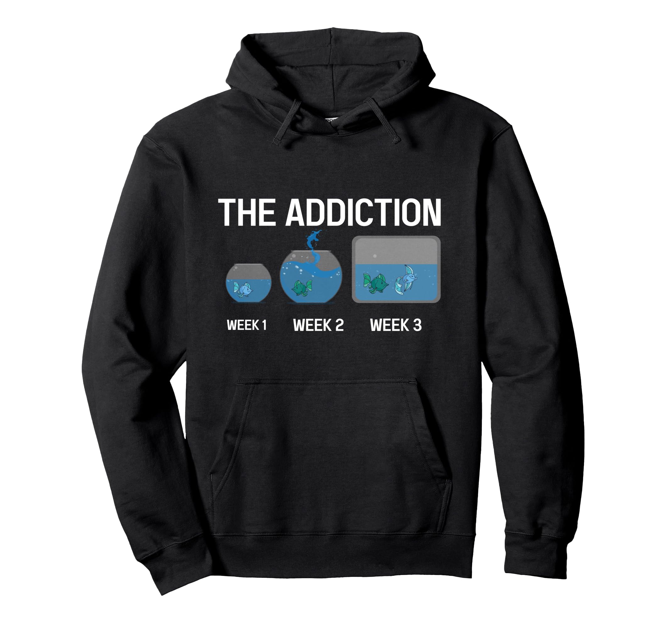 Funny Fish Tank Addict Aquarium Fish Keeping Hobby Terrarium Pullover Hoodie