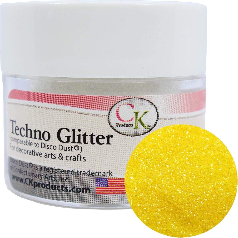CK Products Techno Glitter Yellow Citrine - 5 grams