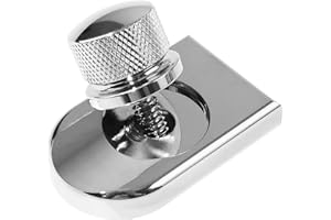 BUYINHOUSE Silvery Chrome for Harley Seat Bolt | Stainless Steel Bolt/Screw with Mounting Knob Cover | Compatible for Harley-Davidson 1996-2024