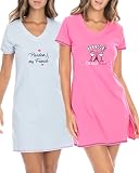 Nightgown Pajama Sleep Shirt (2-Pack 