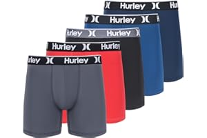 Hurley mens 5 Pack Stretch Boxer Briefs