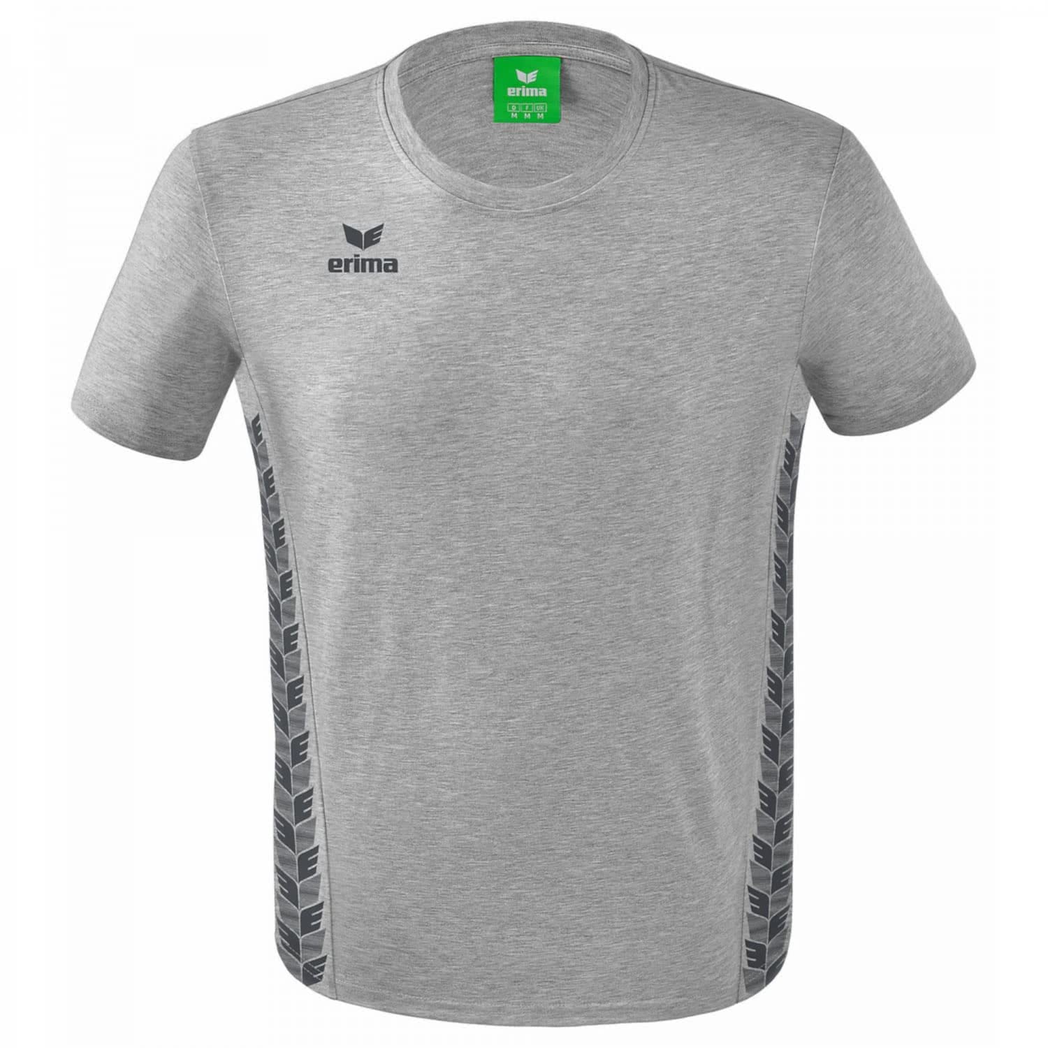 Erima Men's Essential Team Functional T-Shirt, Light Grey Marl, M