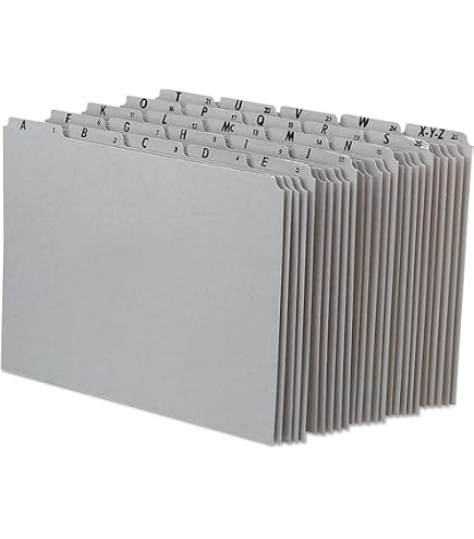 Amazon.com : Pendaflex PN1025 A-Z Top Recycled File Guides, 25 pt
