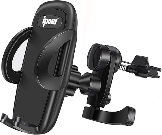 Amazon Ipow エアコン吹き出し口 車載ホルダー 360度回転可能 金属一体式吹き出し口フック ウイング付き 携帯電話ホルダー 車 バイク