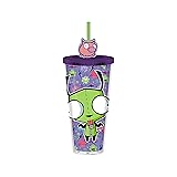 Silver Buffalo Invader Zim Gir Pattern Plastic Cold