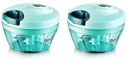 Pigeon by Stovekraft Triple Blade with Pull Cord Technology (Green, Small) - Set of 2 Pcs