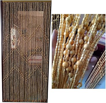 Amazon Com Abbd 52 Shares Wood Beaded Curtains Door String Bead