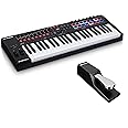 MIDI Controller Bundle - 49-Key USB MIDI Keyboard Controller with Beat Pads, Sustain Pedal and Software Suite - M-Audio Oxygen Pro 49 and SP-2