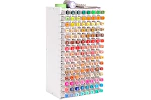 Iswawo Marker Storage Organizer, DIY Art Marker Pen Holder Store Rack for Desk, Watercolor Brushes Pen Color Pencils Ballpoin