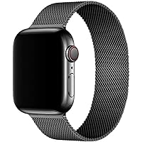 Compatible for Apple Watch Band ,Stainless Steel Magnetic Absorption Strap Metal Mesh Quick Release Wristband Sport Loop…