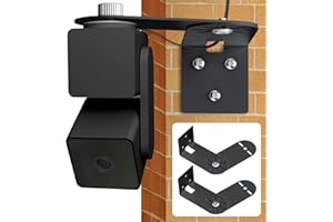 CAGUAN 2Pack Corner Wall Mount Bracket for Wyze Cam Pan V3/V2, Wyze Cam V4/V3/V2, Max Cover Both Sides of The House 300 Degrees Reduce Blind Spots, Indoor Outdoor Mount for Wyze Cam