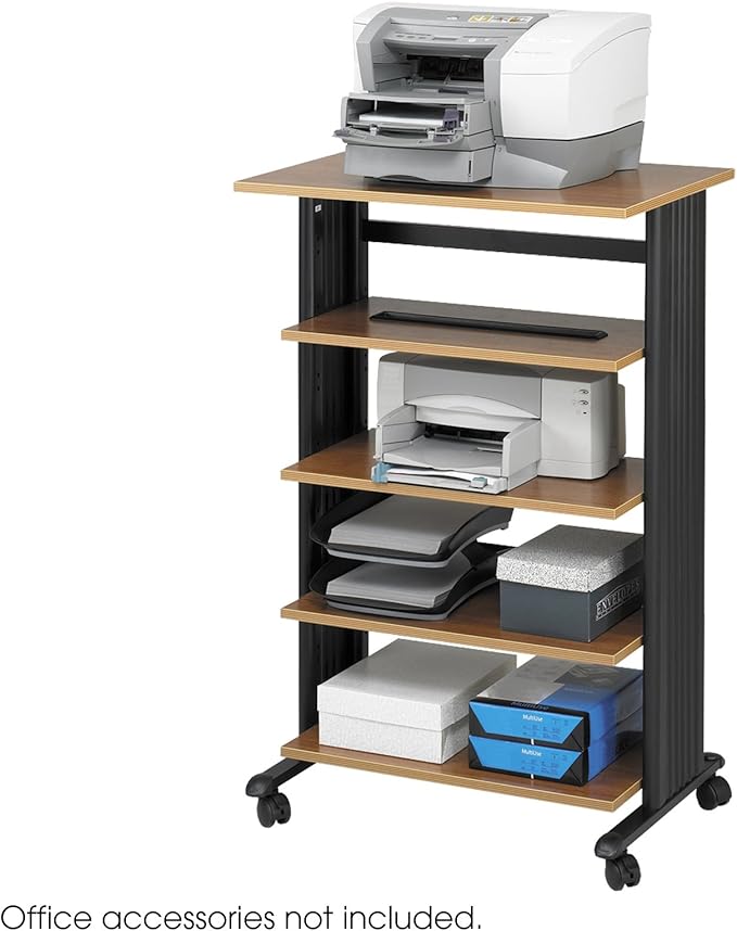 Printer Stand Finish Medium Oak Office Products