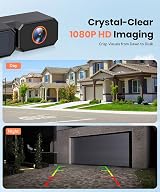AUTO-VOX 7.2 inch Solar Wireless Reversing Camera with DVR Loop 1080P view 4