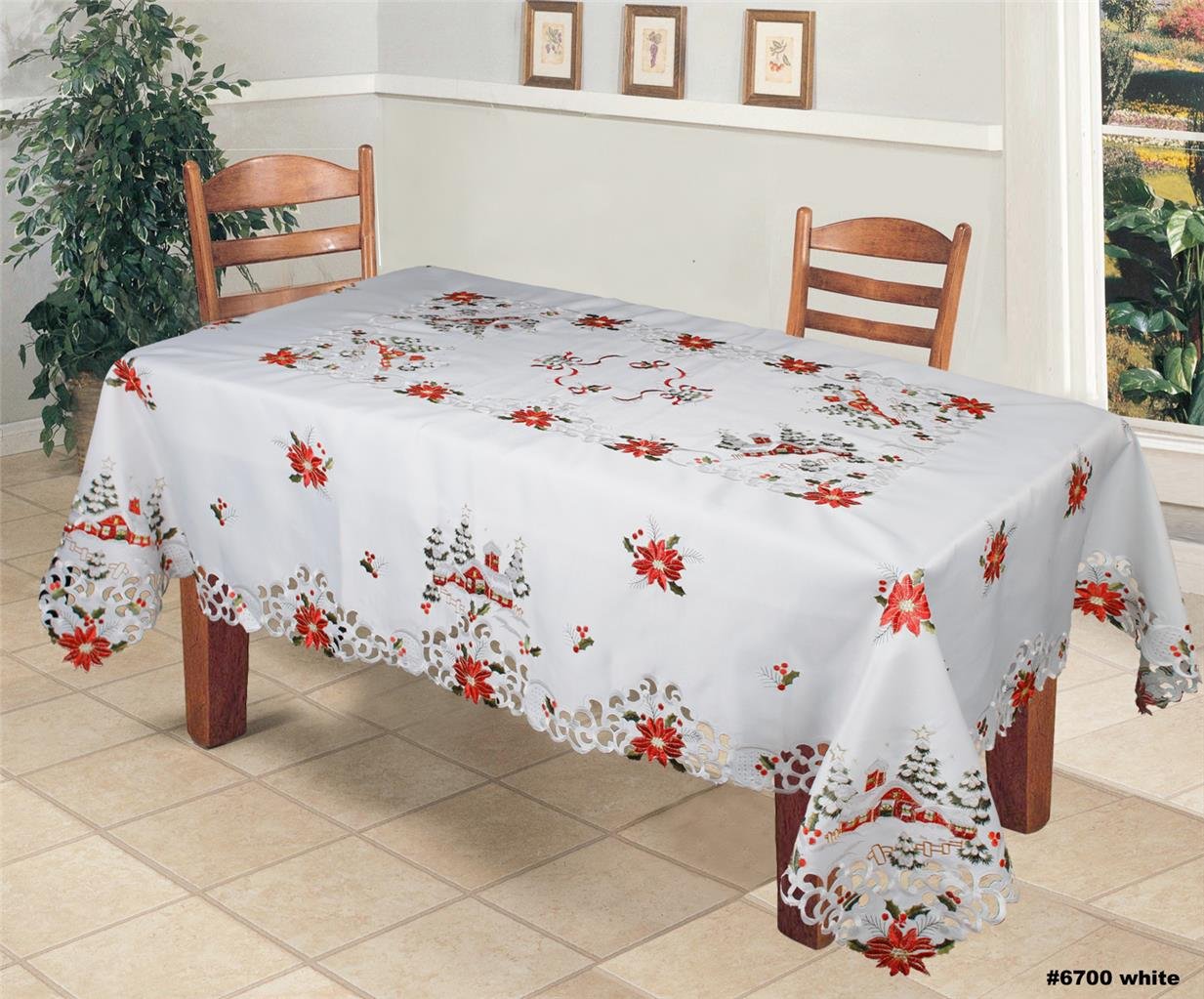 Best table cloth 60′ x 126′, with matching napkins