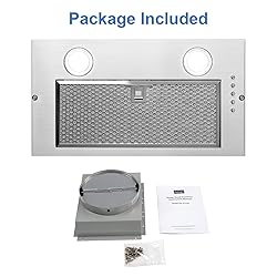Zomagas Range Hood Insert 20 Inch, Built-in Kitchen