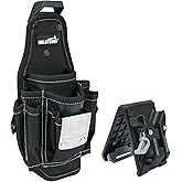 MELOTOUGH Pocket Tool Belt Pouch-Small Tool Pouch with Quick Release Belt Clip,Clip on Larger Pockets & Loop, Clip on-Tool Holder Accessory