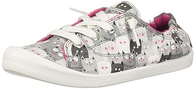 Skechers Women S Beach Bingo Kitty Concert Sneaker