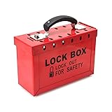 QWORK Portable Lockout Tagout Box, Group Safety