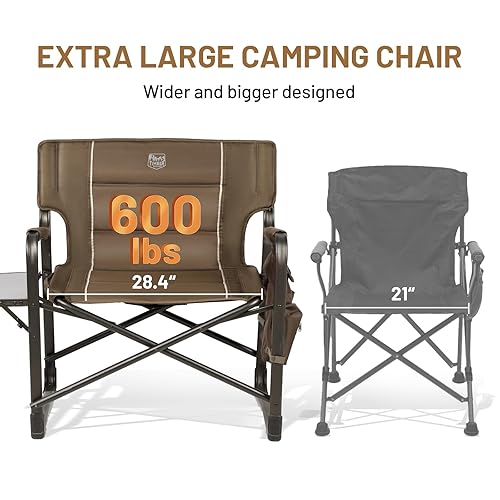 Amazon Fold Up Chairs With Side Table TIMBER RIDGE XXL