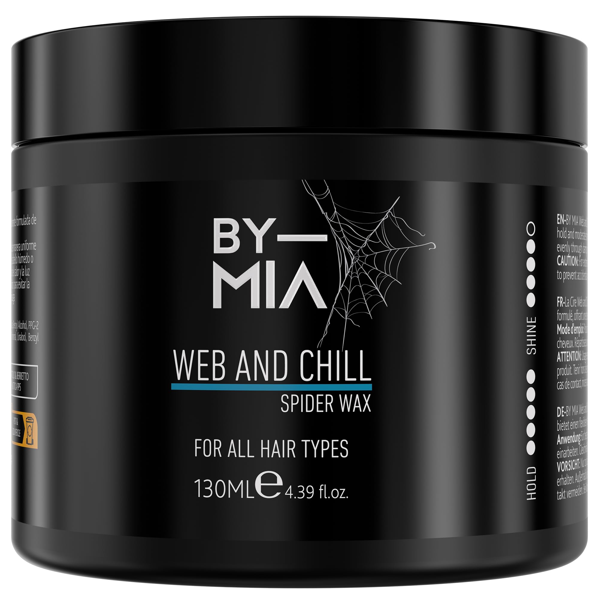 BY MIA Web and Chill Hair Wax 130 ml | Ultra Hold | Shine Look | Edge Control | Hair Wax for Men & Women