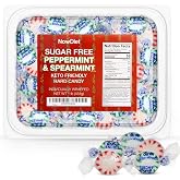 Sugar Free Starlight Peppermint &amp; Spearmint Hard Candy, 1 lb Tamper-Proof Resealable Container, Individually Wrapped Diabetic and Keto Friendly, Mints for Bad Breath