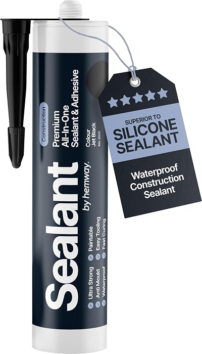 Hemway Jet Black Hybrid Polymer Sealant & Adhesive 300 ml All-in-One