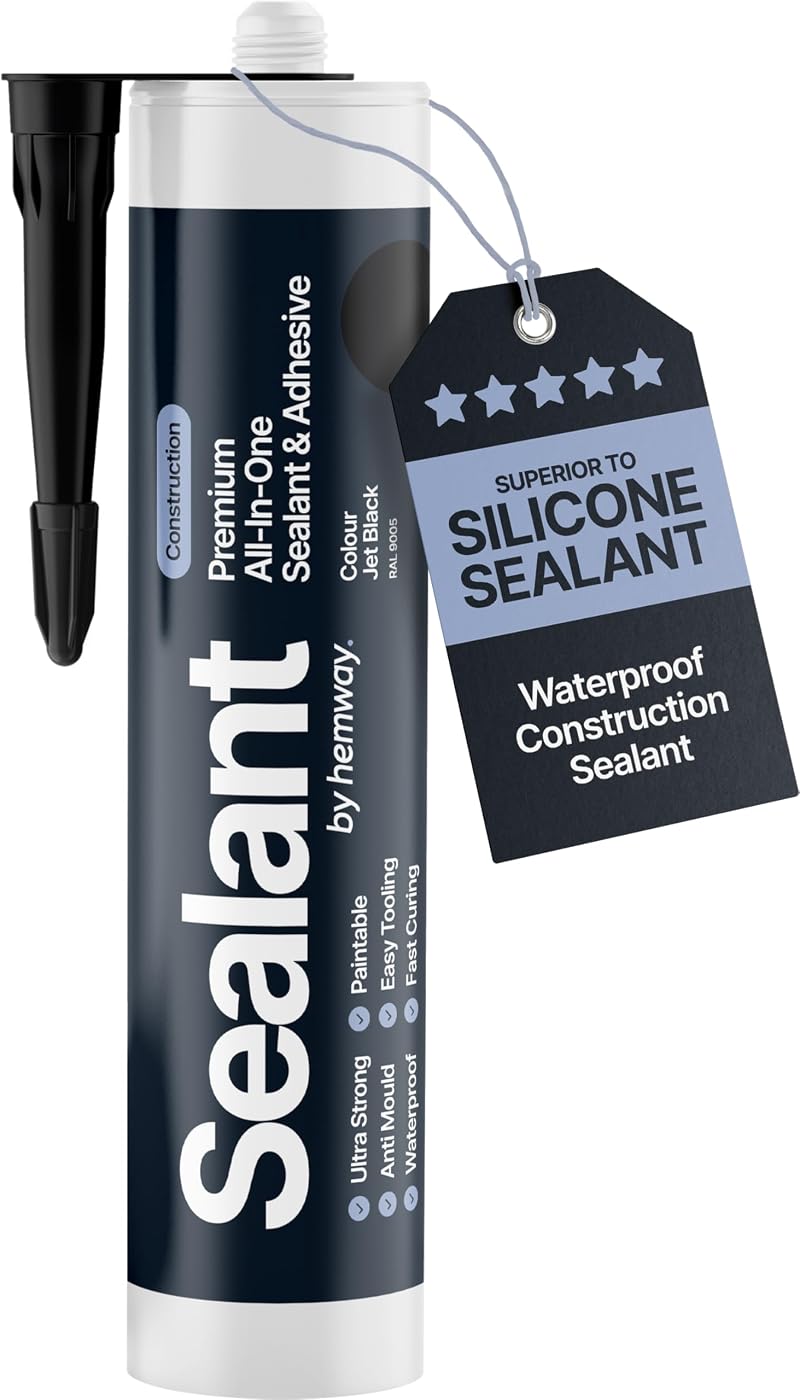 Hemway Jet Black Hybrid Polymer Sealant & Adhesive 300 ml All-in-One