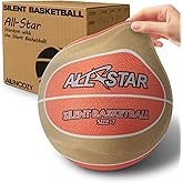 ALLINCOZY Covered Silent Basketball, Fabric Cover Soft Foam Airless Basketball, High Bounce, Noise-Free Training Ball, Gifts Packaging, Safe for Indoor Activities