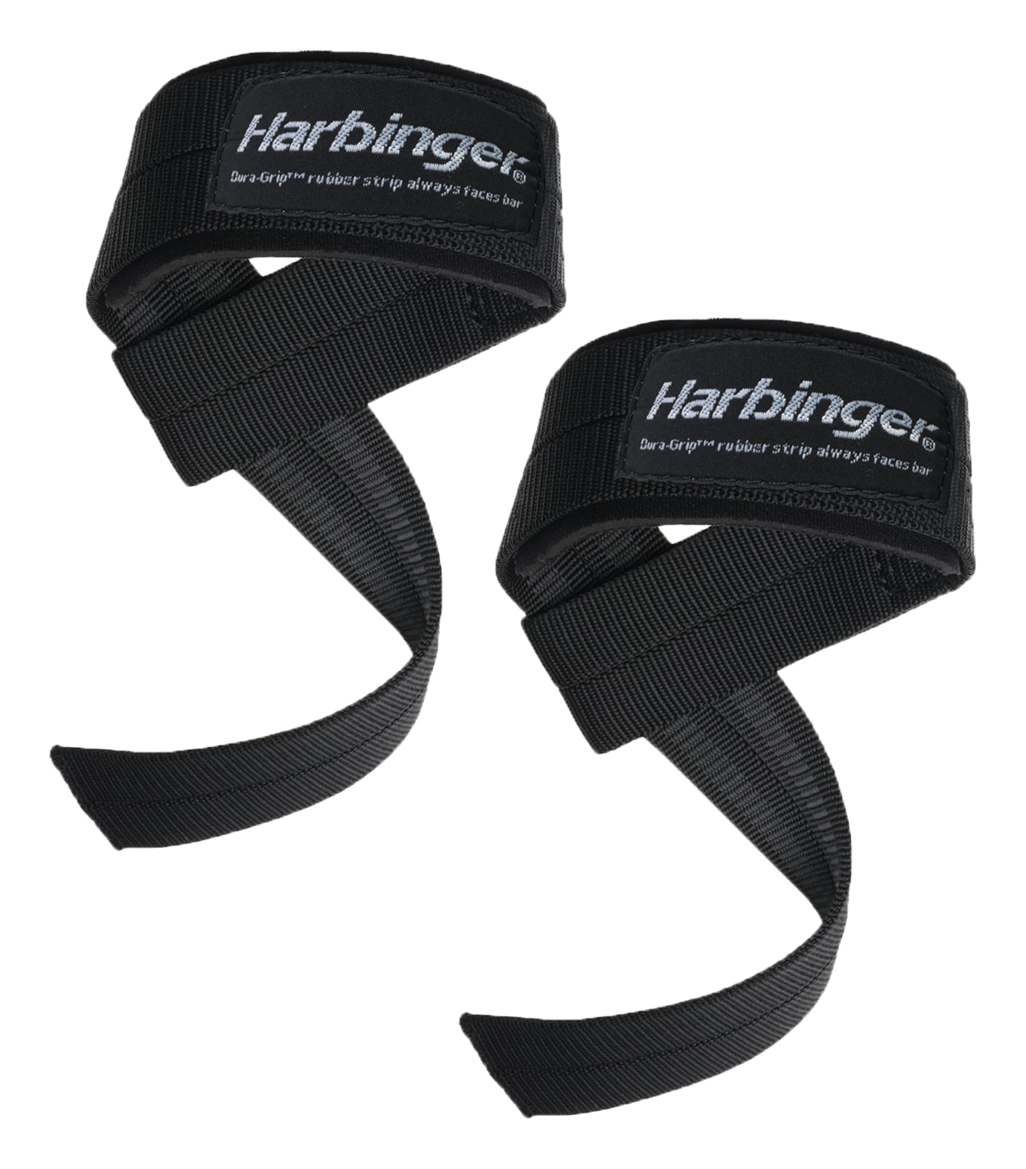 Harbinger Unisex's Big Grip Padded Lifting Straps, Black, One Size