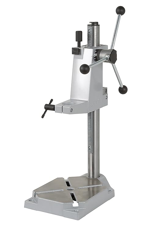 wolfcraft Bohrständer 5027000 | Verstellbare Halterung für Bohrmaschinen - zum exakten & sicheren Bohren auf Flächen, Leisten