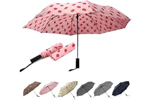 Nollia Windproof Automatic Travel Umbrella, Compact Portable with Reinforced Ribs for Sun & Rain