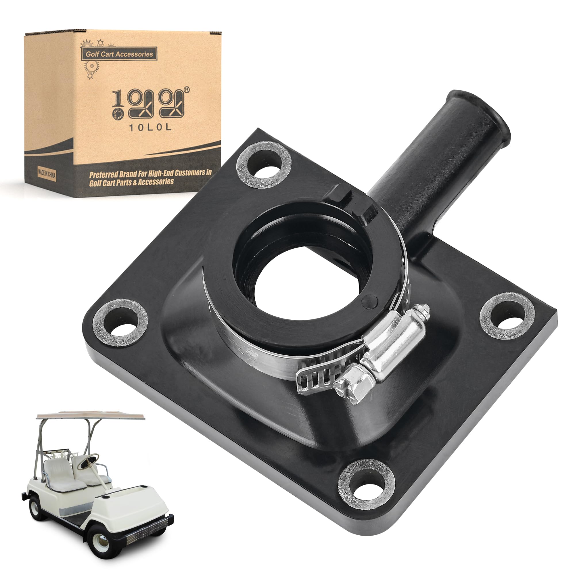Photo 1 of 10L0L Golf Cart Carburetor Intake Manifold Boot for Yamaha G1 1983-1988 Golf Cart Models, OEM# J24-13586-00-00