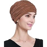 Alnorm Pleated Turban Classy Wraps Gifts Chemo Headwear for Women