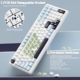 AULA F99 Mechanical Gaming Keyboard Bluetooth 5.0 2.4GHz USB-C Hot-Swappable view 5