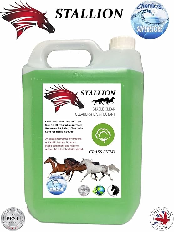 STALLION Stable Cleaner Disinfectant/Deodoriser GRASS FIELD 5L Amazon.co.uk Pet Supplies