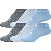 Under Armour UA Training Women's No-Show Socks, Medium Size, 6 Pairs
