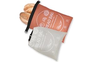 2 Pack XL Reusable Beeswax Bread Bags for Homemade Bread, Sourdough Bread Baking Supplies, Sourdough Bread Bags for Bread Sto