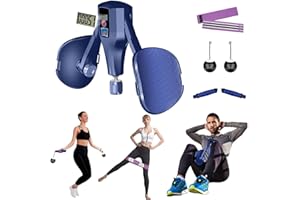 ARJEOU 4 in 1 Thigh Master, 0-60 KG Resistance Kegel Trainer Pro with 4 Replaceable Accessories, Thigh Trainer Toner Thigh Exerciser for Training The Inner Thighs, Arms and Buttocks