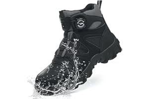 TimGross Waterproof Steel Toe Boots for Men Non Slip Work Shoes Safety Indestructible Shoes Slip On Lightweight Construction 