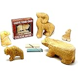Artistry By Nature Carving Kit – All-inclusive Animal Carving Kit for Kids to Make Sandstone Art (Ram)