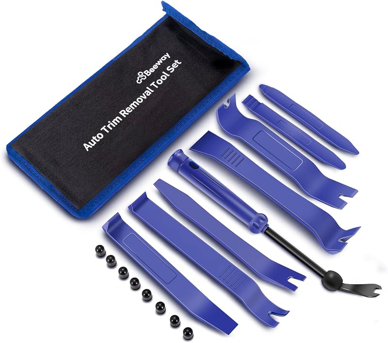 BEEWAY Auto Trim Removal Tools 17in1 Interior Car Upholstery Kit with Pouch