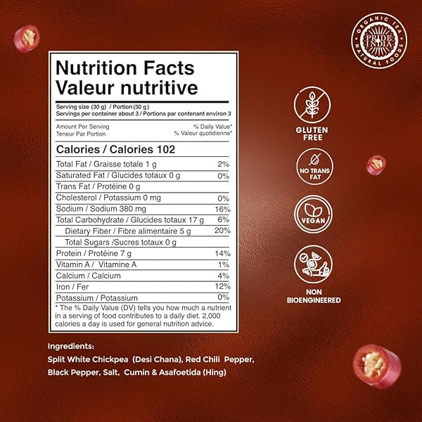 BEAN BITES | SPICY CRACKLE LENTIL CRISP 3.53 OZ (100 G) | MINI POPPADOM SNACK | ROUND CRUNCHY CRISPS | MILD SPICY | HEAT IN OVEN (UP TO 60 SECS) | PLANT BASED PROTEIN BY PRIDE OF INDIA