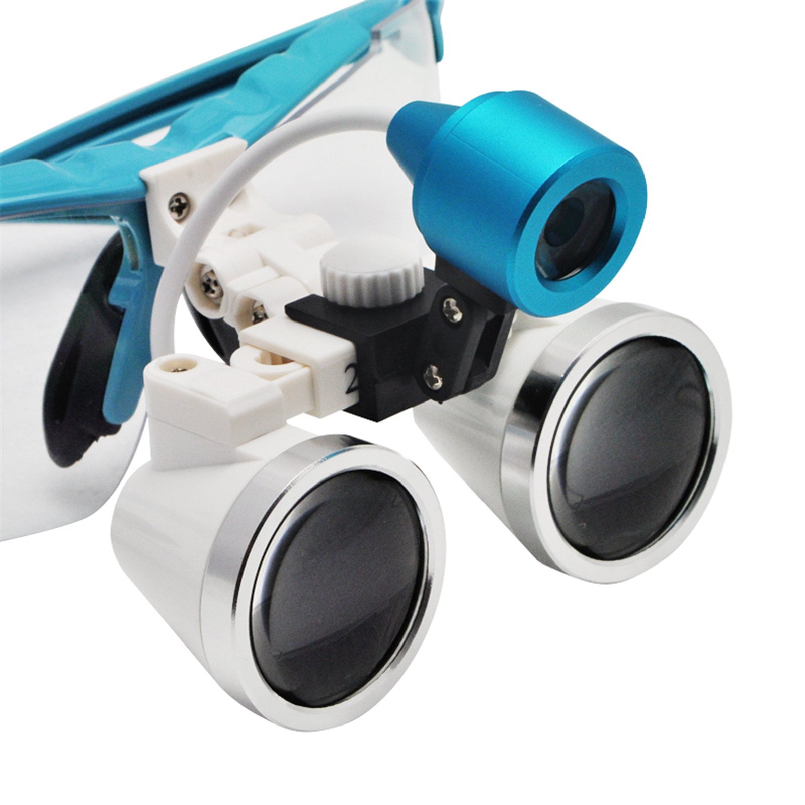 Denshine Kits Médico Quirúrgico Dental Gafas Lupas Binoculares 2.5×320MM(Azul)