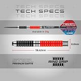 Red Dragon Peter Wright Snakebite 20g Steel Tip Darts Set with Flights & Shafts view 4