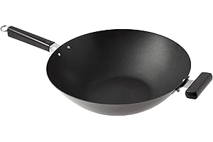 Joyce Chen Professional Series 14-Inch Carbon Steel Excalibur Nonstick Wok with Phenolic Handles