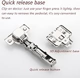 FURNIWARE 2 Pcs Soft Close Cabinet Hinges 110° Full Overlay Cupboard Steel view 4