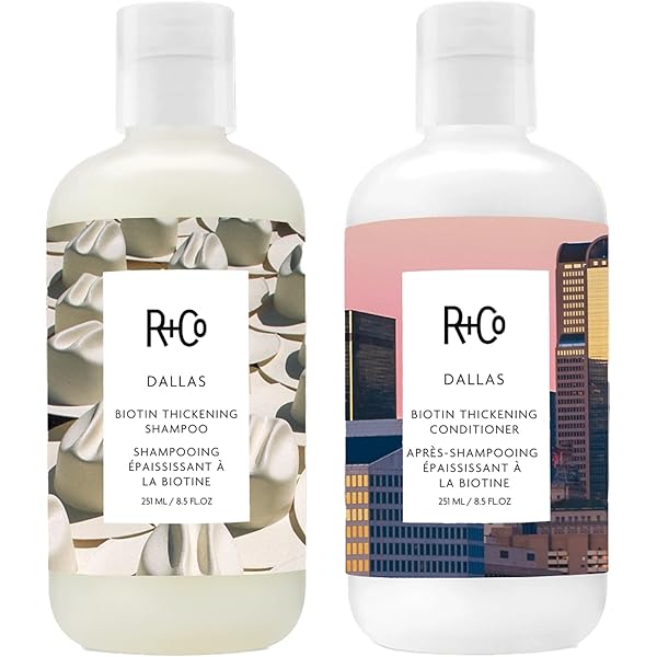 Amazon.com: R+Co Dallas Biotin Shampoo + Conditioner Travel Set