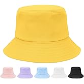 Kids Bucket Hat Sun Hat for Boys Girls - Sun Protection UPF 50+ Wide Brime Cotton Unisex Outdoor Sumer Beach Swim