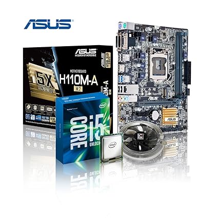 Memory PC Aufrüst-Kit Intel Core i5-7500 7. Generation (Quadcore) Kabylake 4x 3.4 GHz, 0 GB DDR4 2133Mhz, ASUS H110, 1792 MB 